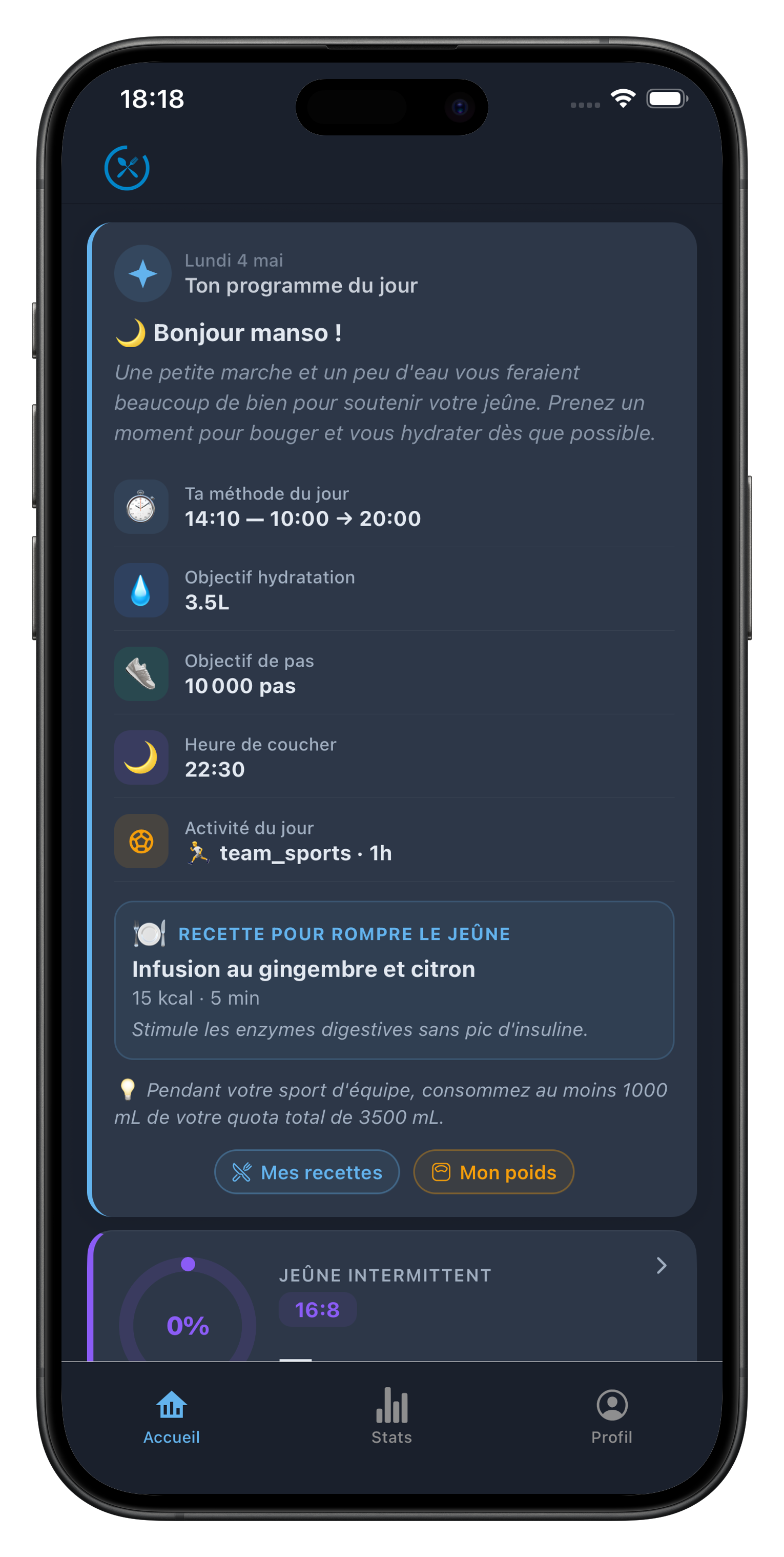 SAHA sur iPhone